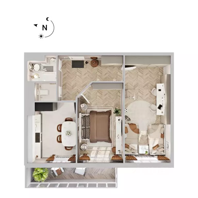 2-к кв. Бурятия, Улан-Удэ Энергетик мкр, 42А (62.5 м) - Фото 1