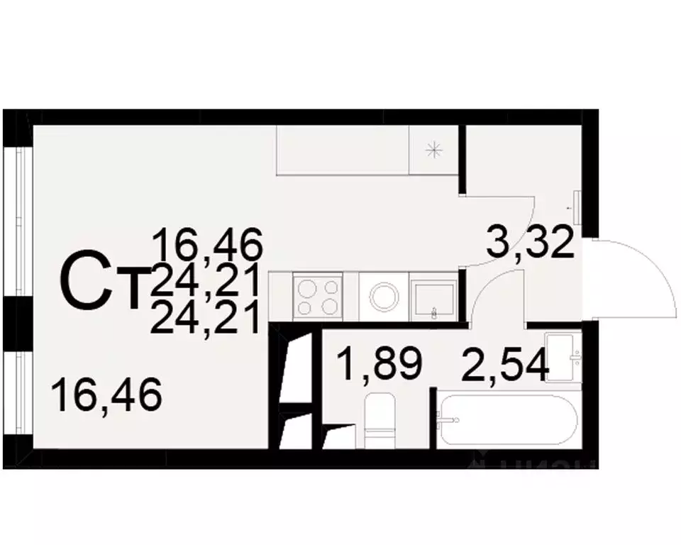 1-к кв. Рязанская область, Рязань Братиславский мкр, Вместе жилой ... - Фото 1