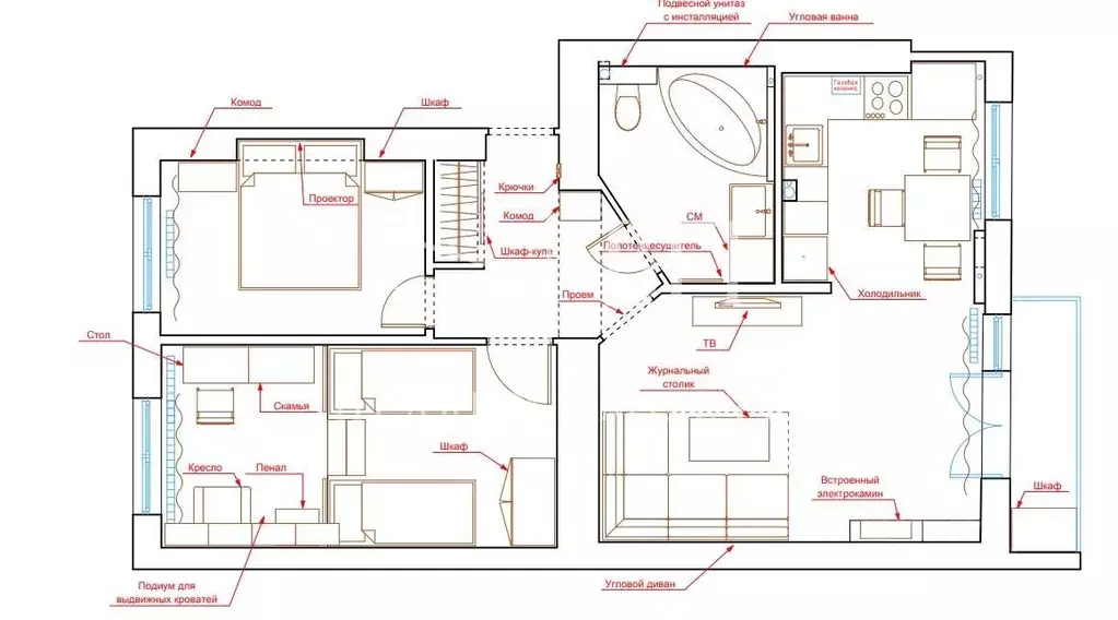 3-к кв. Санкт-Петербург Большой Сампсониевский просп., 98 (63.0 м) - Фото 1