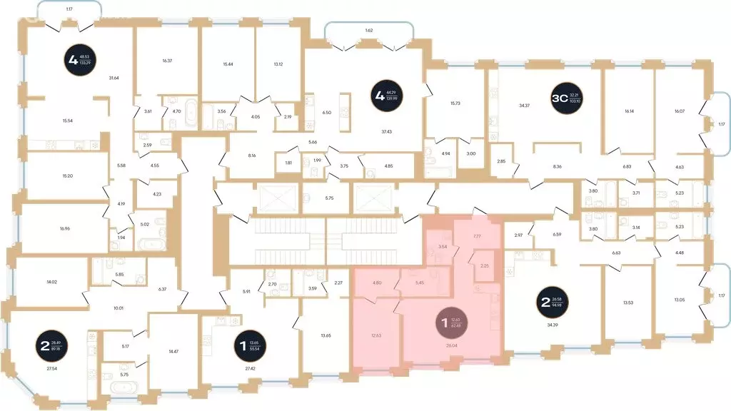 1-комнатная квартира: Уфа, жилой комплекс Зорге Премьер (62.48 м) - Фото 0