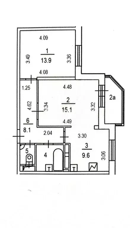 2-к кв. Москва Рублевское ш., 70к1 (52.3 м) - Фото 2