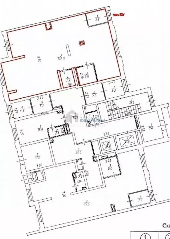 Помещение свободного назначения в Москва ул. Николая Озерова, 2к2 (115 ... - Фото 2