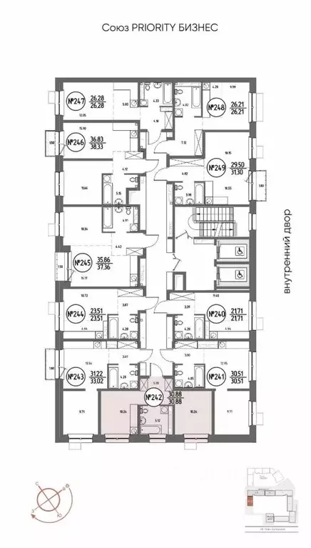 1-к кв. Иркутская область, Иркутск Макс жилой комплекс (30.88 м) - Фото 2
