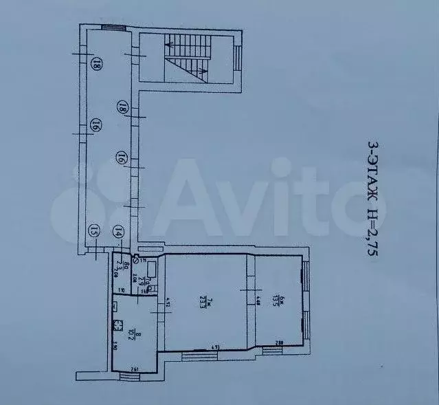 2-к. квартира, 52,2 м, 3/3 эт. - Фото 0