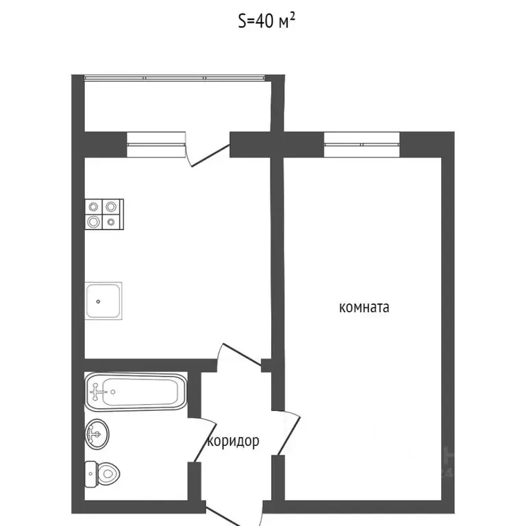 1-к кв. Ростовская область, Ростов-на-Дону 2-я Краснодарская ул., ... - Фото 1