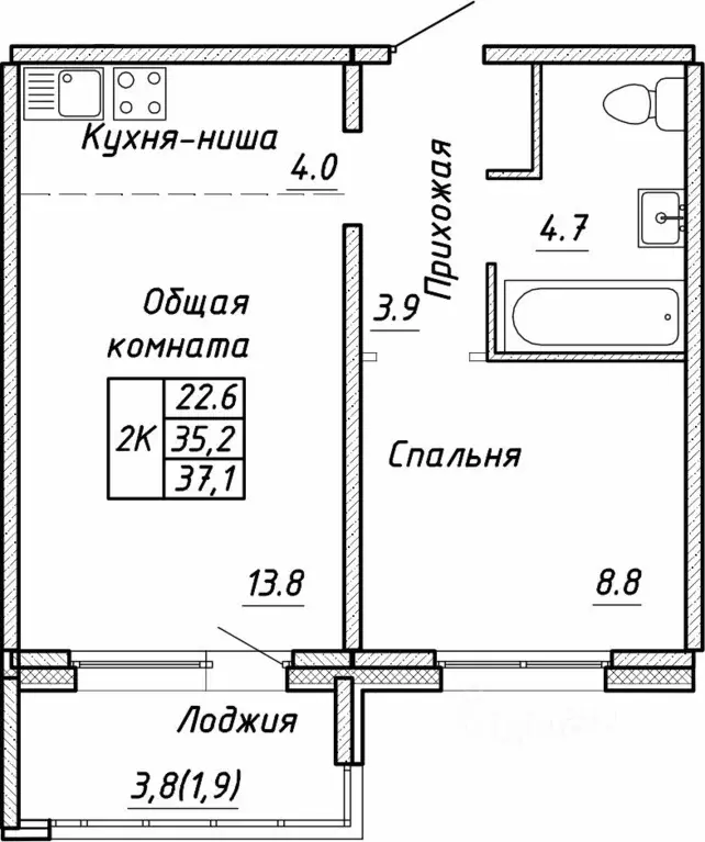 Свободной планировки кв. Новосибирская область, Новосибирск ул. ... - Фото 0