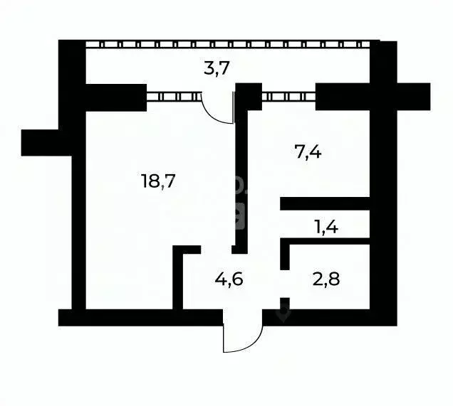 1-к кв. Пензенская область, Пенза ул. Совхоз-техникум, 3 (34.9 м) - Фото 2