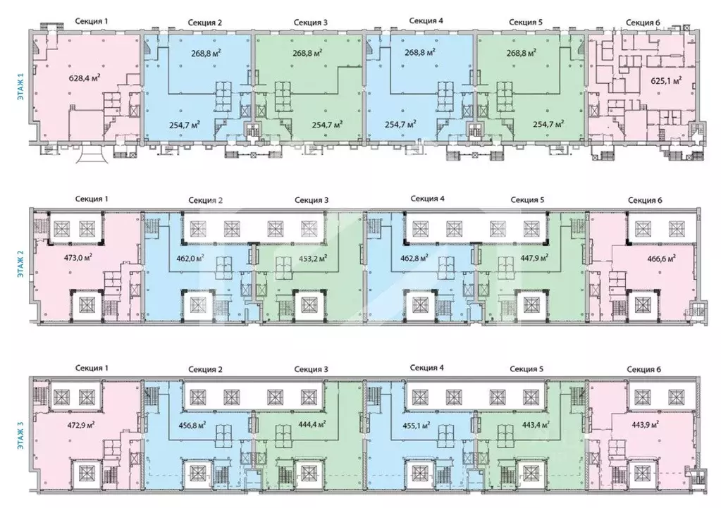 Помещение свободного назначения в Москва Спартаковский пер., 2С1 (252 ... - Фото 2