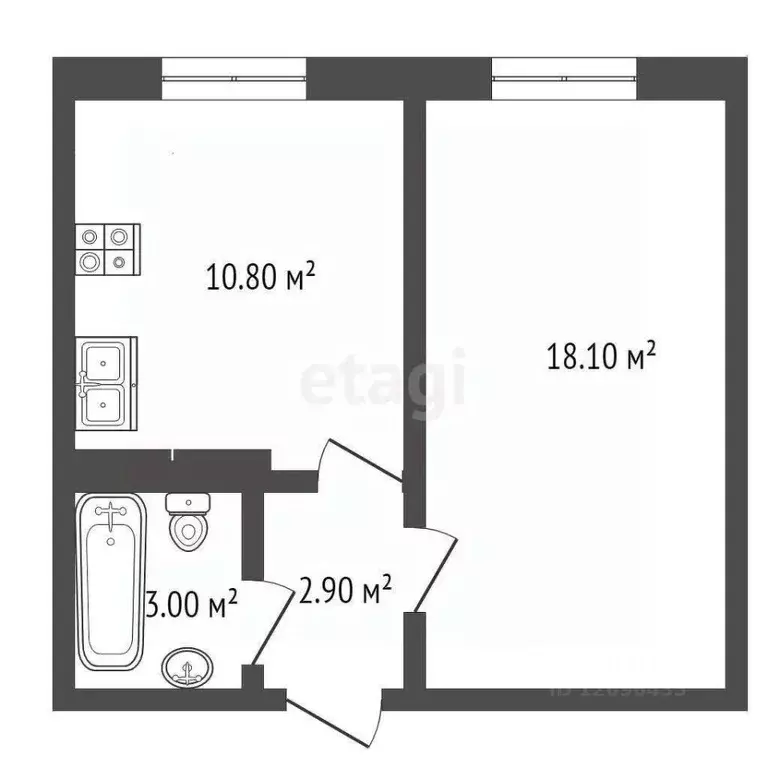 1-к кв. Москва ул. Генерала Донскова, 2 (36.0 м) - Фото 0