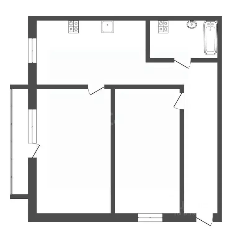 2-к кв. Тульская область, Тула городской округ, пос. Новая Мыза  (40.0 ... - Фото 2