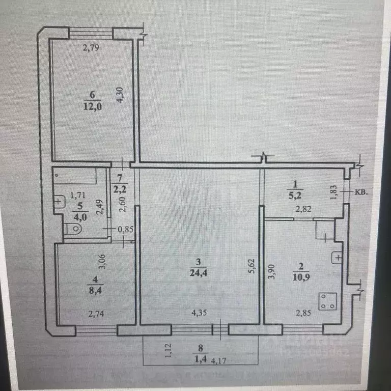 3-к кв. Забайкальский край, Чита Автогенная ул., 12 (67.1 м) - Фото 2