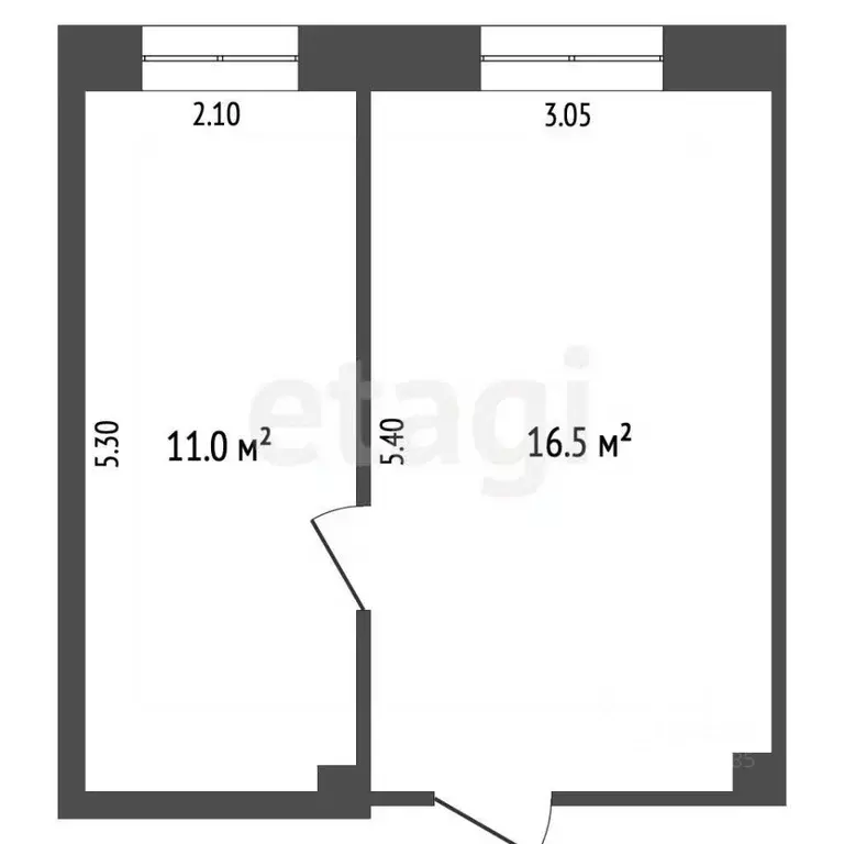 Комната Самарская область, Самара ул. Осипенко, 126к3 (27.0 м) - Фото 2