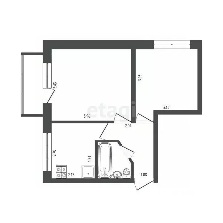 2-к кв. Мордовия, Саранск ул. Володарского, 90 (36.3 м) - Фото 2