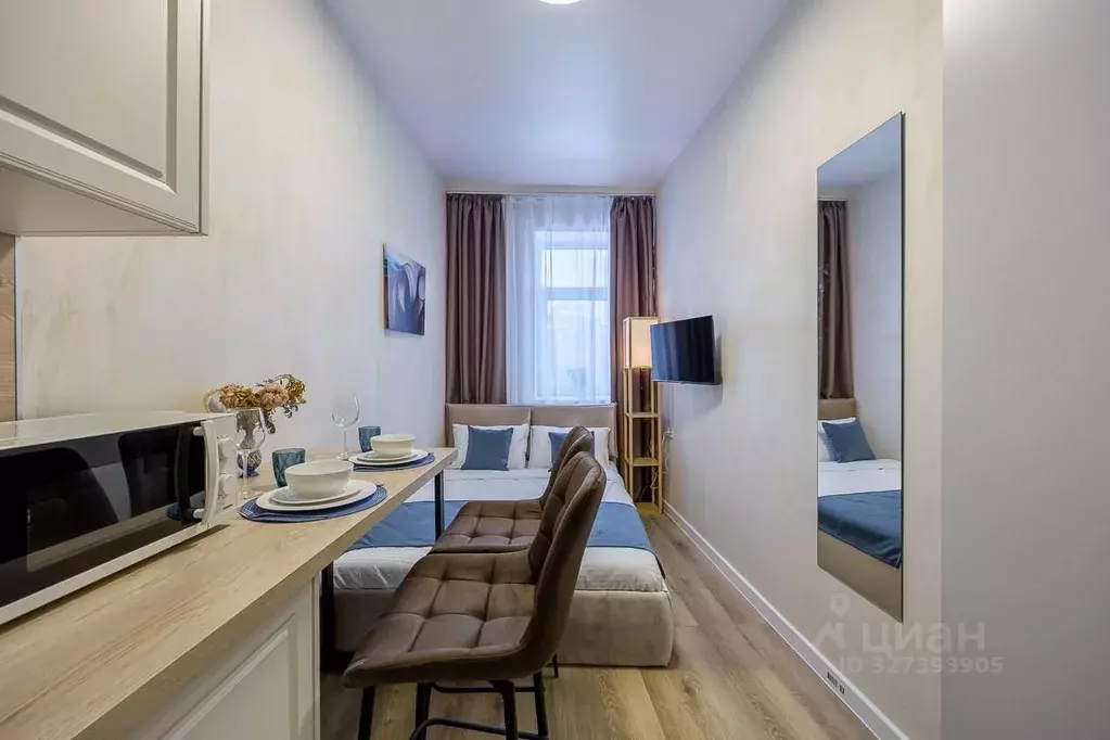 Студия Москва Новая Басманная ул., 35С1 (14.1 м) - Фото 1