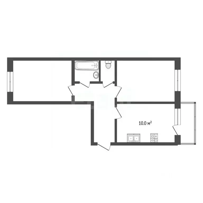 2-к кв. Тамбовская область, Тамбов ул. Агапкина, 11 (58.4 м) - Фото 2