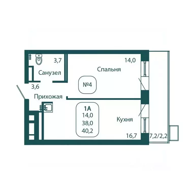 1-к кв. Московская область, Солнечногорск городской округ, Андреевка ... - Фото 1