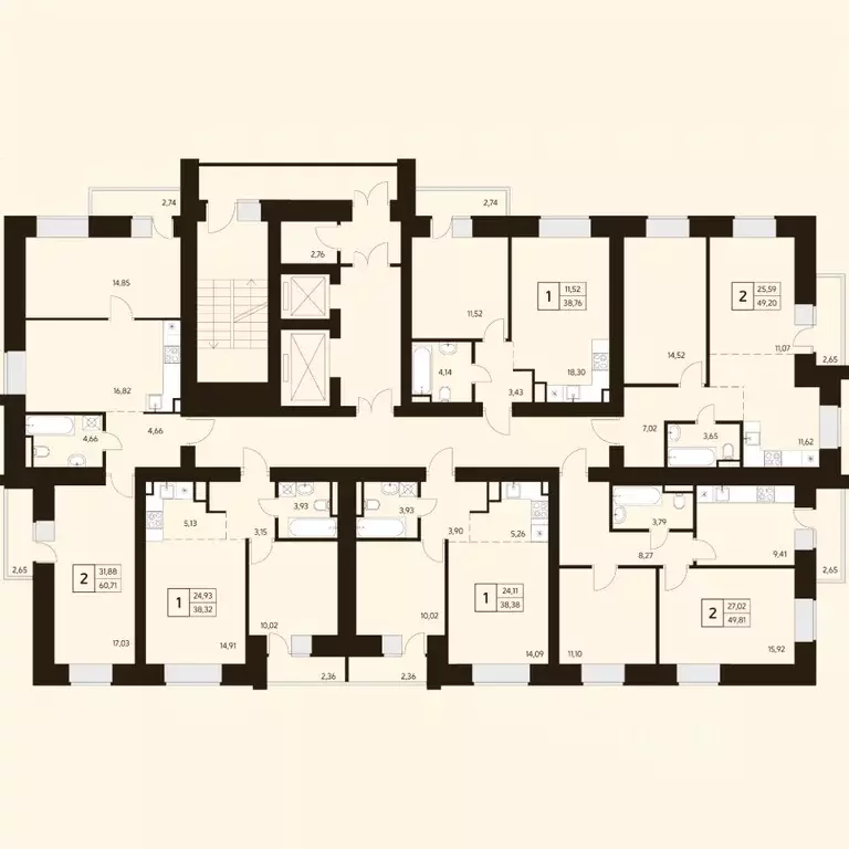 2-к кв. Башкортостан, Уфа ул. Ахметова, 296/2 (51.7 м) - Фото 2