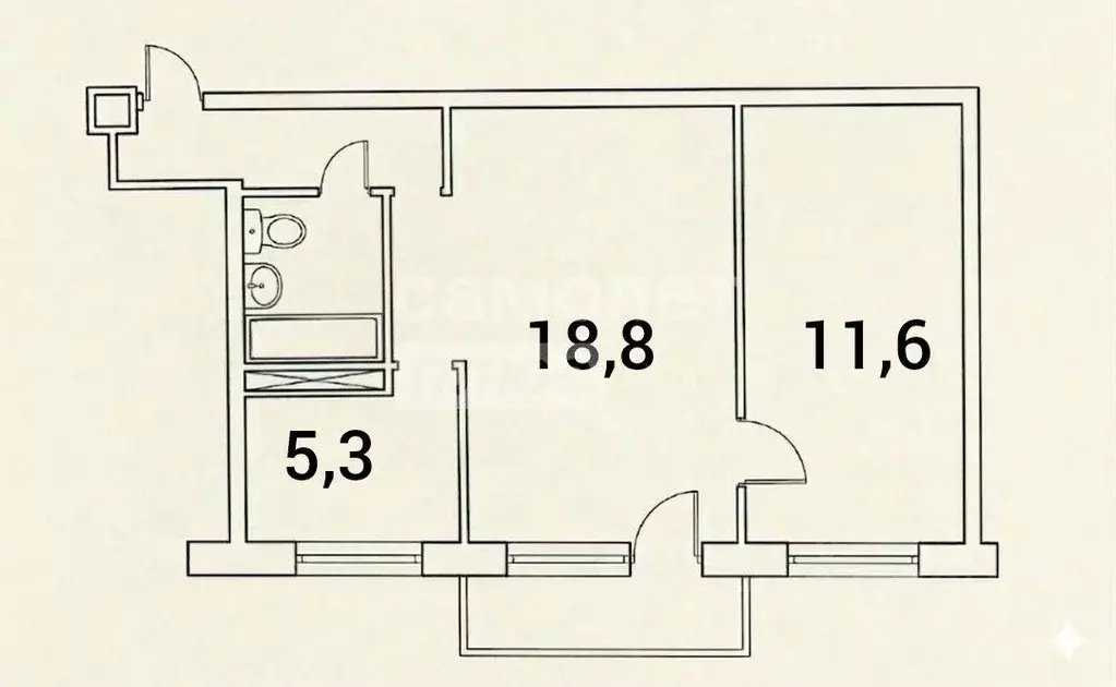 2-к кв. Московская область, Серпухов Советская ул., 100А (44.8 м) - Фото 2