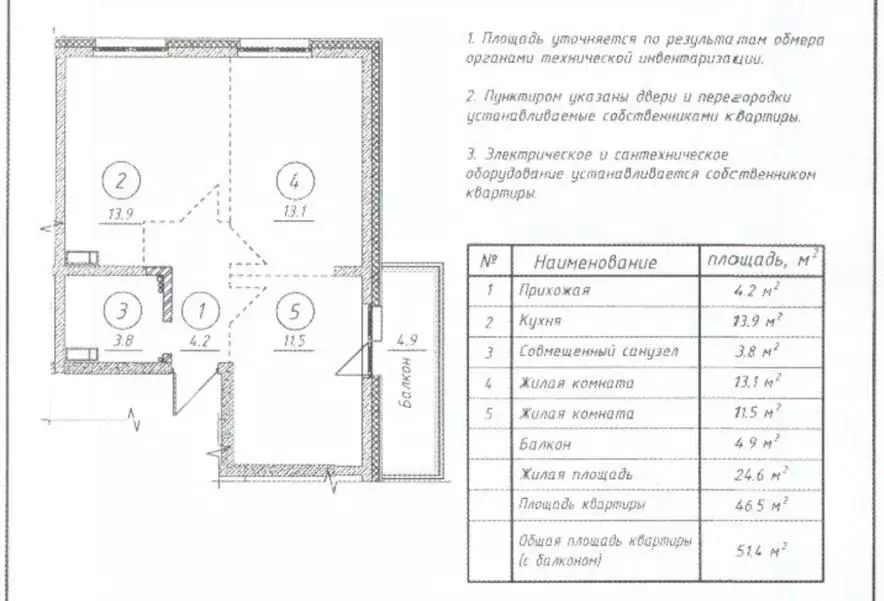 2-к кв. Иркутская область, Ангарск 34-й мкр, 55 (46.5 м) - Фото 2