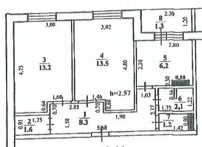 2-к кв. Башкортостан, Стерлитамак Северный мкр, ул. Черняховского, 7 ... - Фото 2