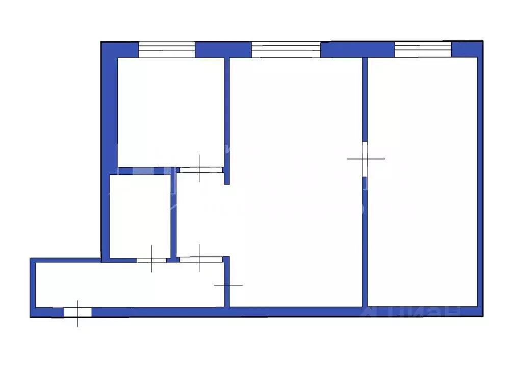 2-к кв. Кемеровская область, Междуреченск Весенняя ул., 28 (45.6 м) - Фото 2