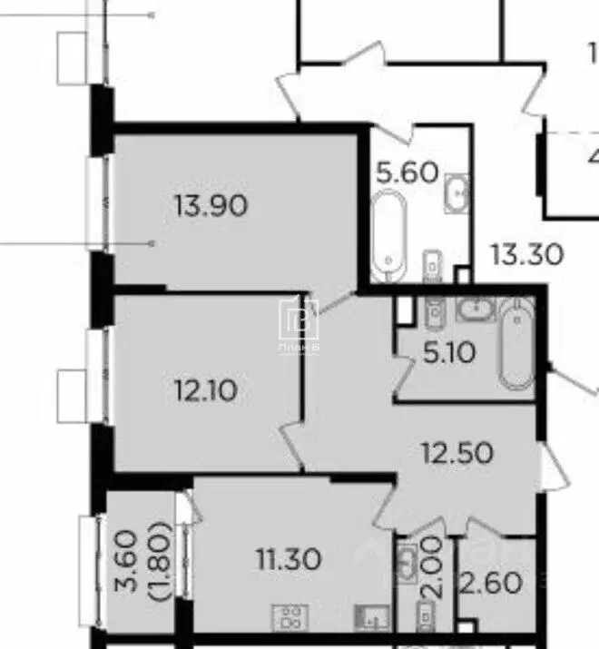 2-к кв. Московская область, Мытищи ул. Разведчика Абеля, 9 (59.8 м) - Фото 2