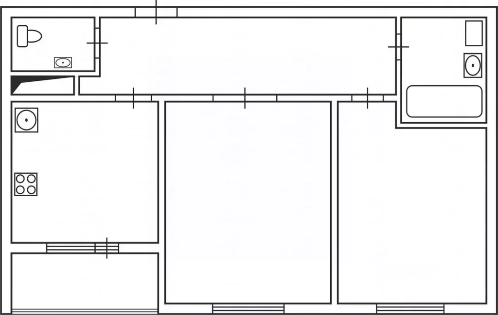 2-к кв. Москва ул. Константина Федина, 13 (61.1 м) - Фото 2