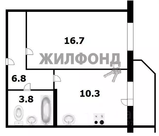 1-к кв. Новосибирская область, Новосибирск ул. Немировича-Данченко, ... - Фото 0