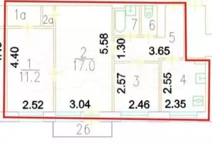 3-к. квартира, 52,7 м, 3/5 эт. - Фото 0