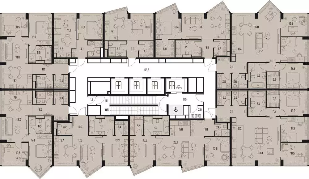 3-комнатная квартира: Москва, Летниковская улица, 11к1 (81.7 м) - Фото 1