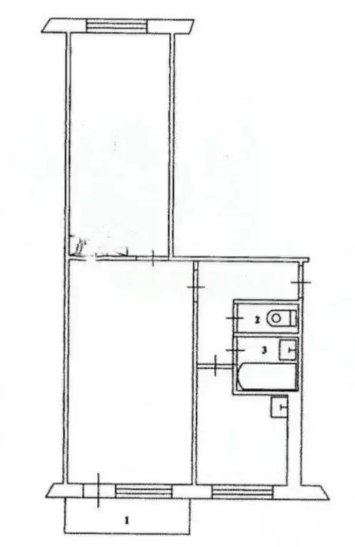 2-к кв. Липецкая область, Липецк 15-й мкр, 15 (43.8 м) - Фото 2