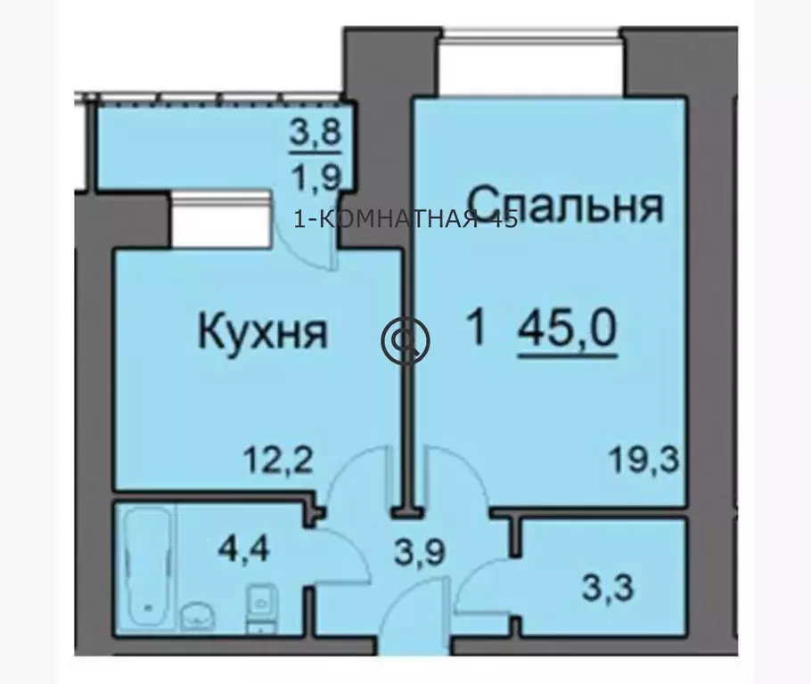 Продаётся 1-к квартира, 41.8 м - Фото 0