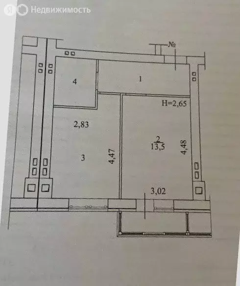 1-комнатная квартира: Волгоград, улица Химина, 16В (35 м) - Фото 0