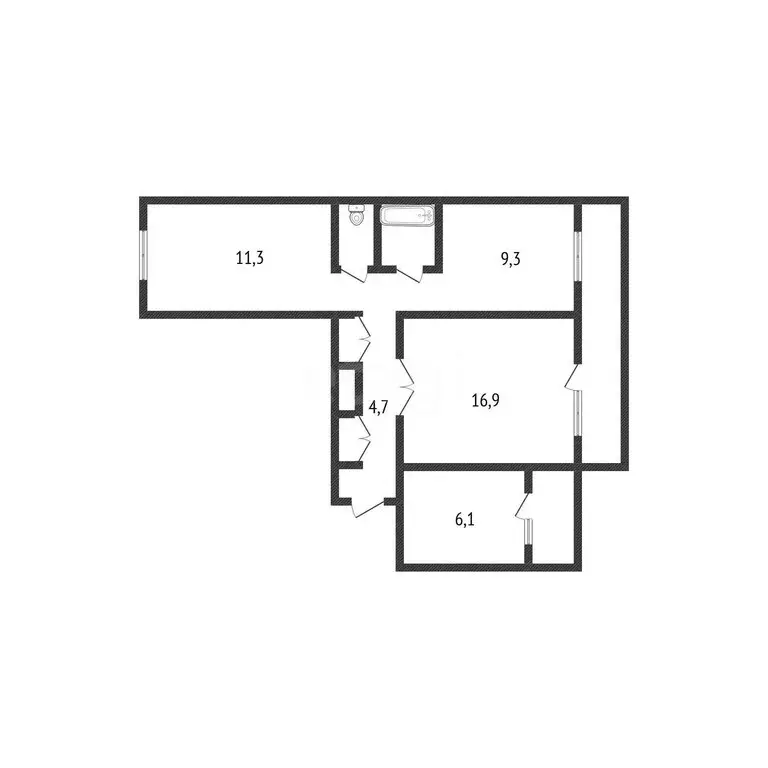 3-комнатная квартира: Абакан, Советская улица, 113 (60.9 м) - Фото 1