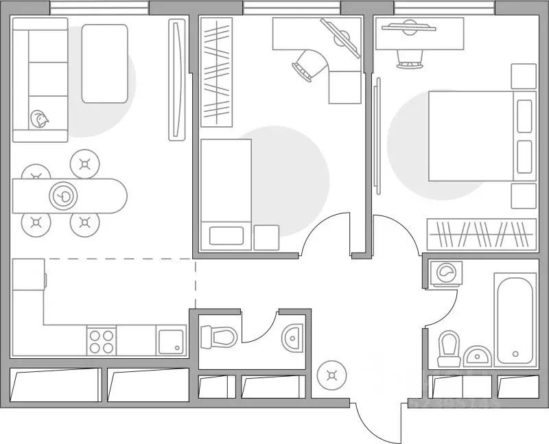 2-к кв. Московская область, Красногорск Опалиха мкр, ул. Береговая, 1 ... - Фото 1