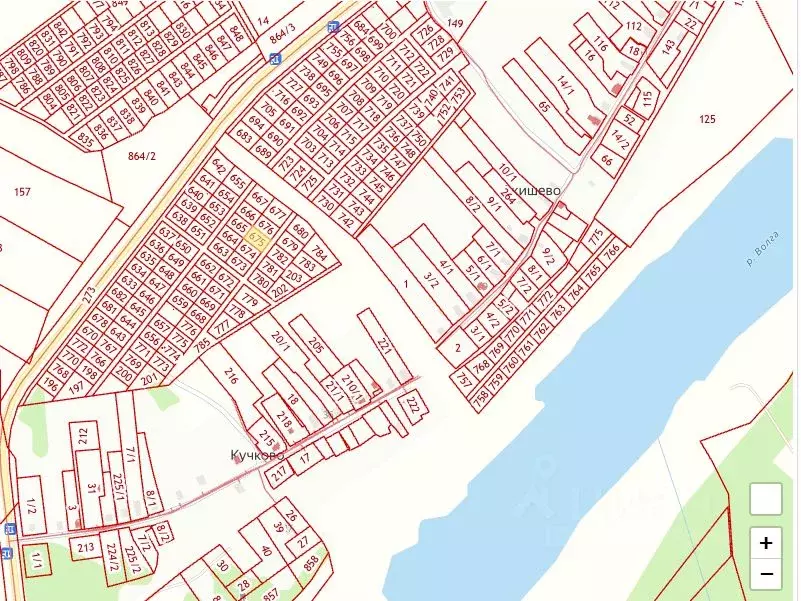 Участок в Тверская область, Старицкий муниципальный округ, д. Кучково  ... - Фото 2