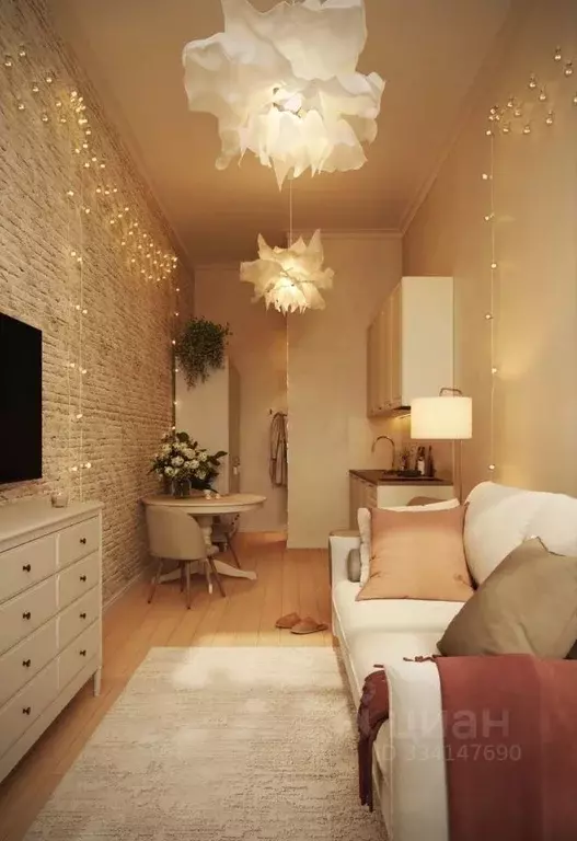 Студия Санкт-Петербург Малая Морская ул., 19 (30.4 м) - Фото 1
