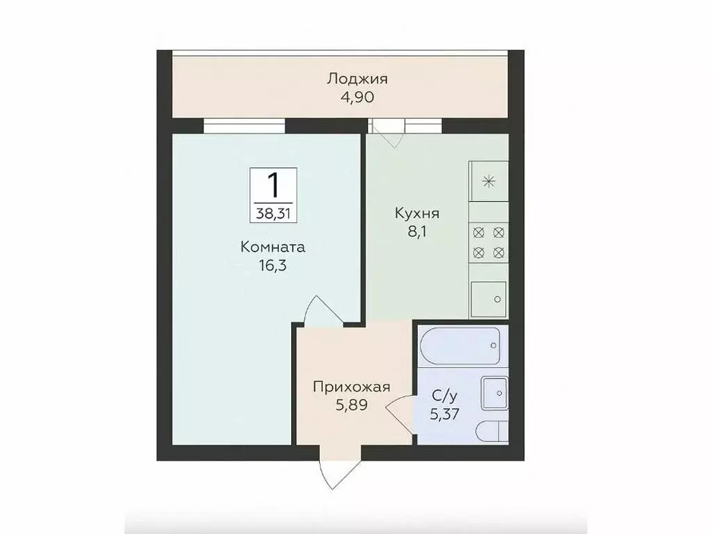 1-комнатная квартира: Самара, улица Победы, 14А (38.31 м) - Фото 0