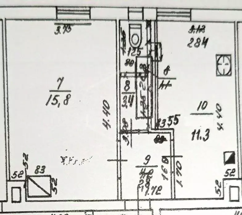 1-к кв. Калининградская область, Калининград Велижская ул., 3 (33.7 м) - Фото 2
