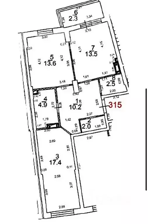 2-комнатная квартира: Одинцово, Северная улица, 15 (67 м) - Фото 0