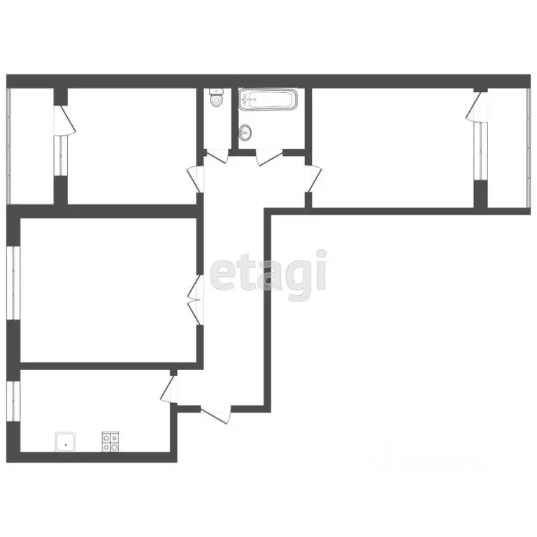 3-к кв. Мордовия, Саранск Советская ул., 61 (57.0 м) - Фото 1