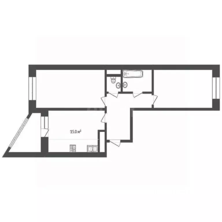 2-к кв. Московская область, Раменское ул. Крымская, 1 (62.4 м) - Фото 2