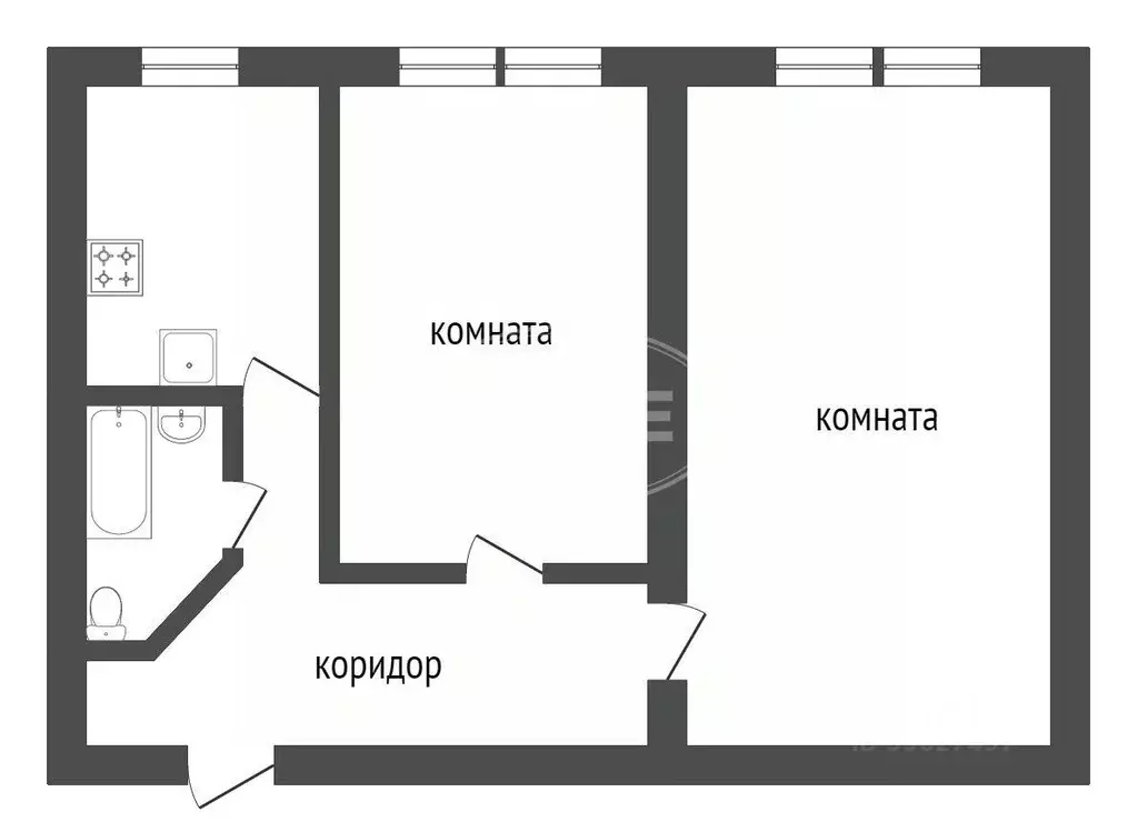 2-к кв. Калининградская область, Калининград ул. Куйбышева, 53А (58.3 ... - Фото 2