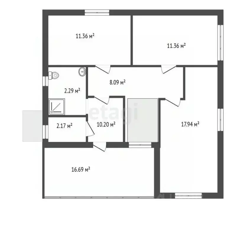 Дом в Ленинградская область, Всеволожский район, Агалатовское с/пос, ... - Фото 2