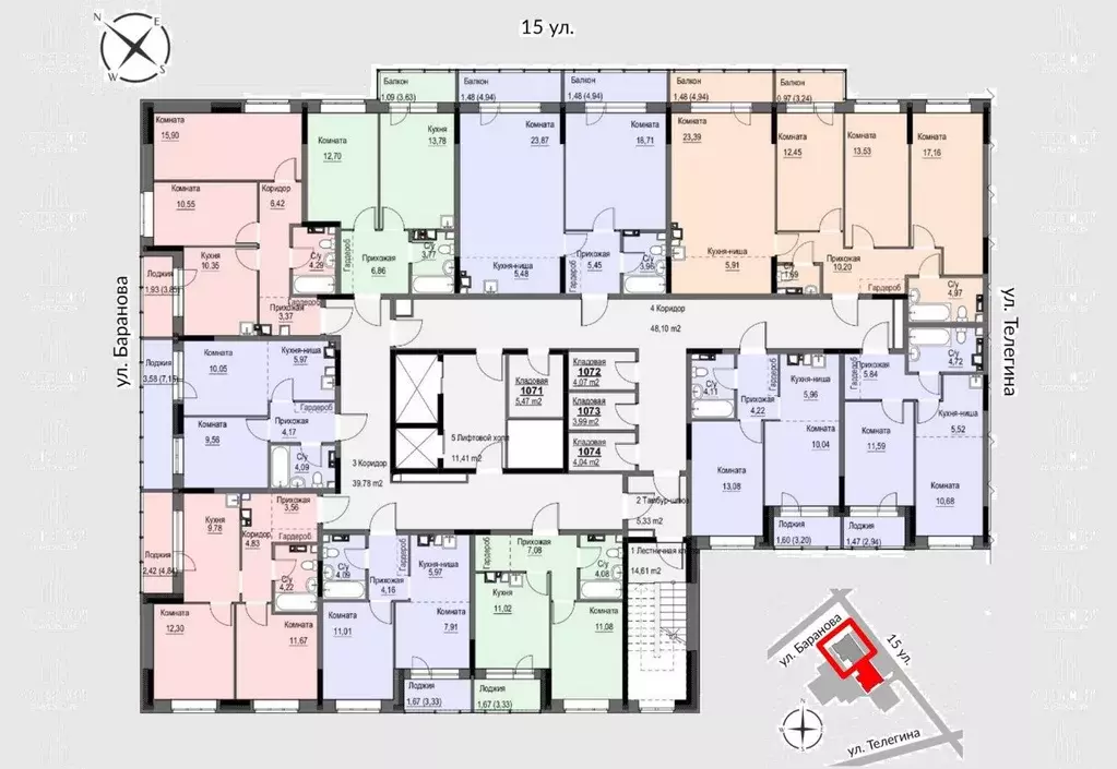2-к кв. Удмуртия, Ижевск 15-я ул., 13 (48.85 м) - Фото 1