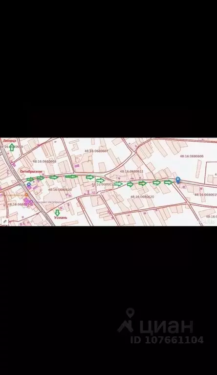 Участок в Липецкая область, Усманский муниципальный округ, с. ... - Фото 2