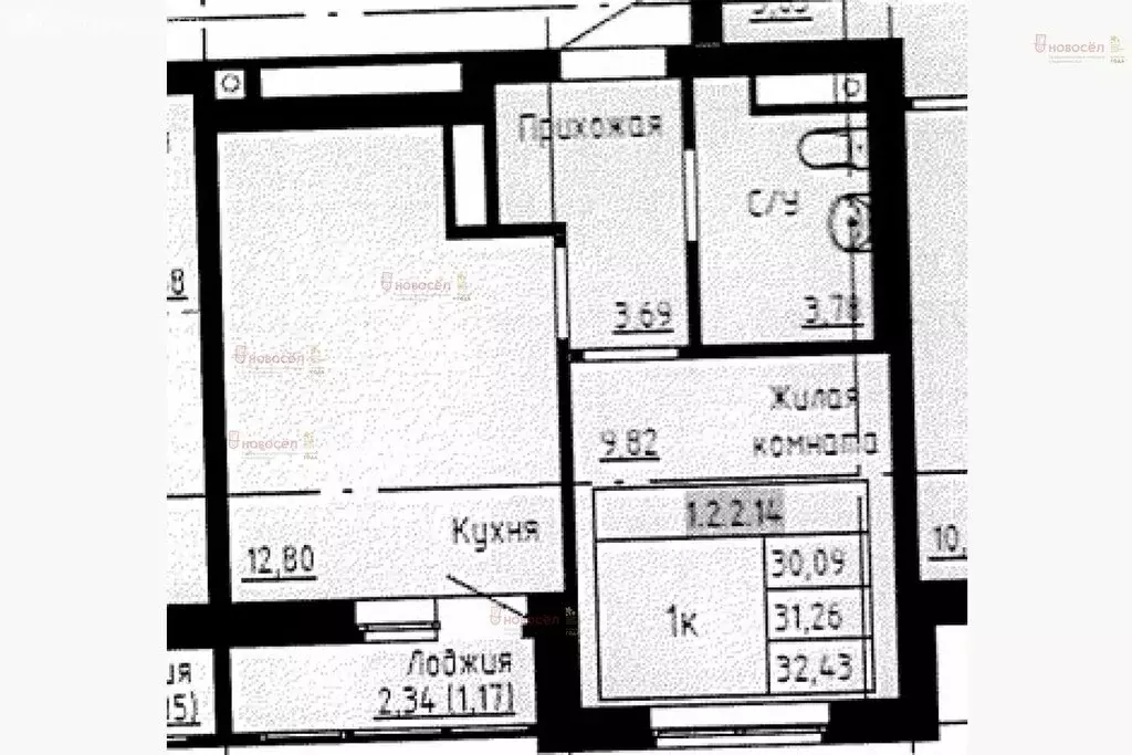 1-комнатная квартира: Екатеринбург, улица Крауля, 89А (32 м) - Фото 0