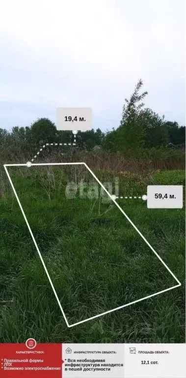 Участок в Ярославская область, Тутаевский муниципальный округ, ... - Фото 1
