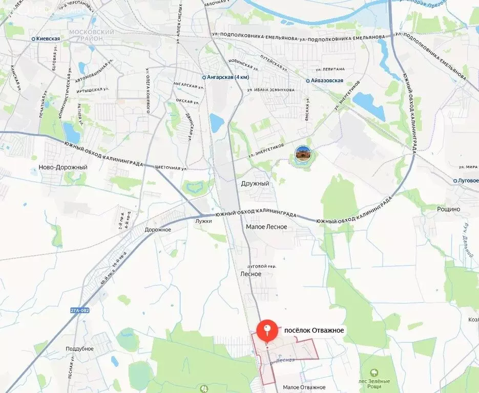 1-комнатная квартира: Отважное, Школьная улица, 1 (17 м) - Фото 2