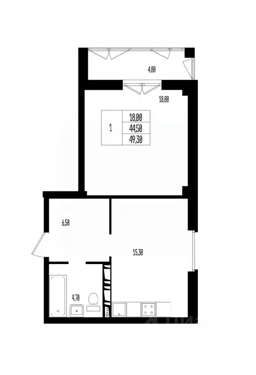 Свободной планировки кв. Волгоградская область, Волгоград 131-й мкр, ... - Фото 1